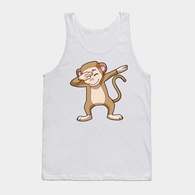 Monkey at Hip Hop Dance Dab Tank Top by Markus Schnabel